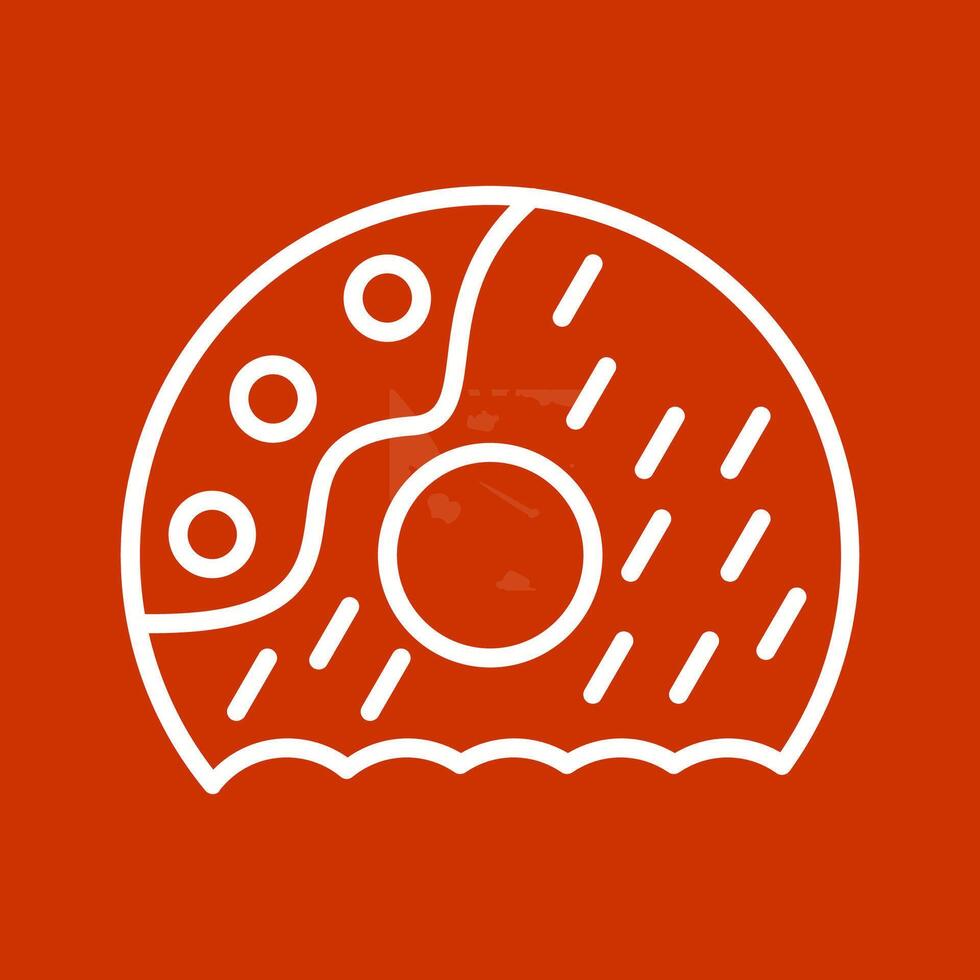 icono de vector de donut