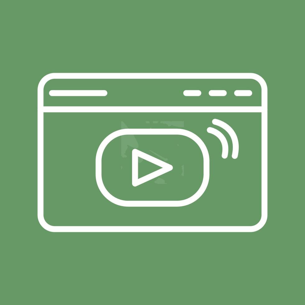 Video Streaming Vector Icon