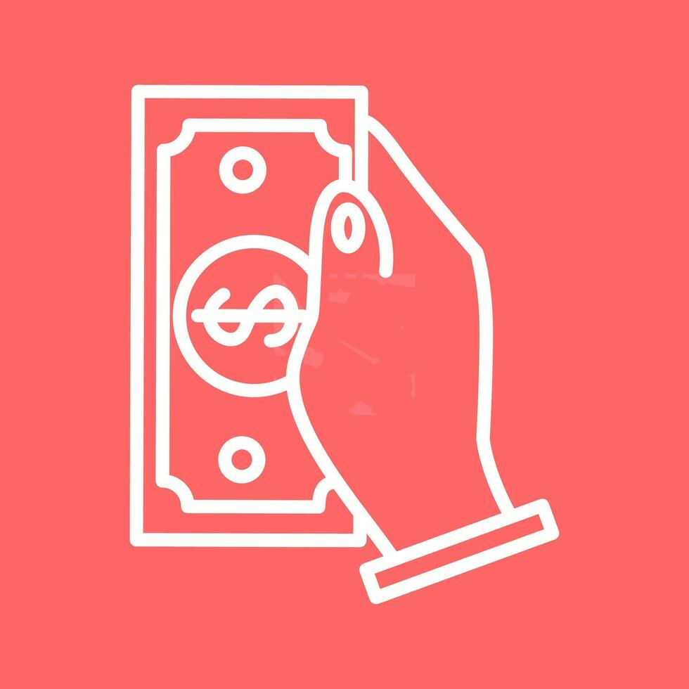 Cash Receiving Vector Icon