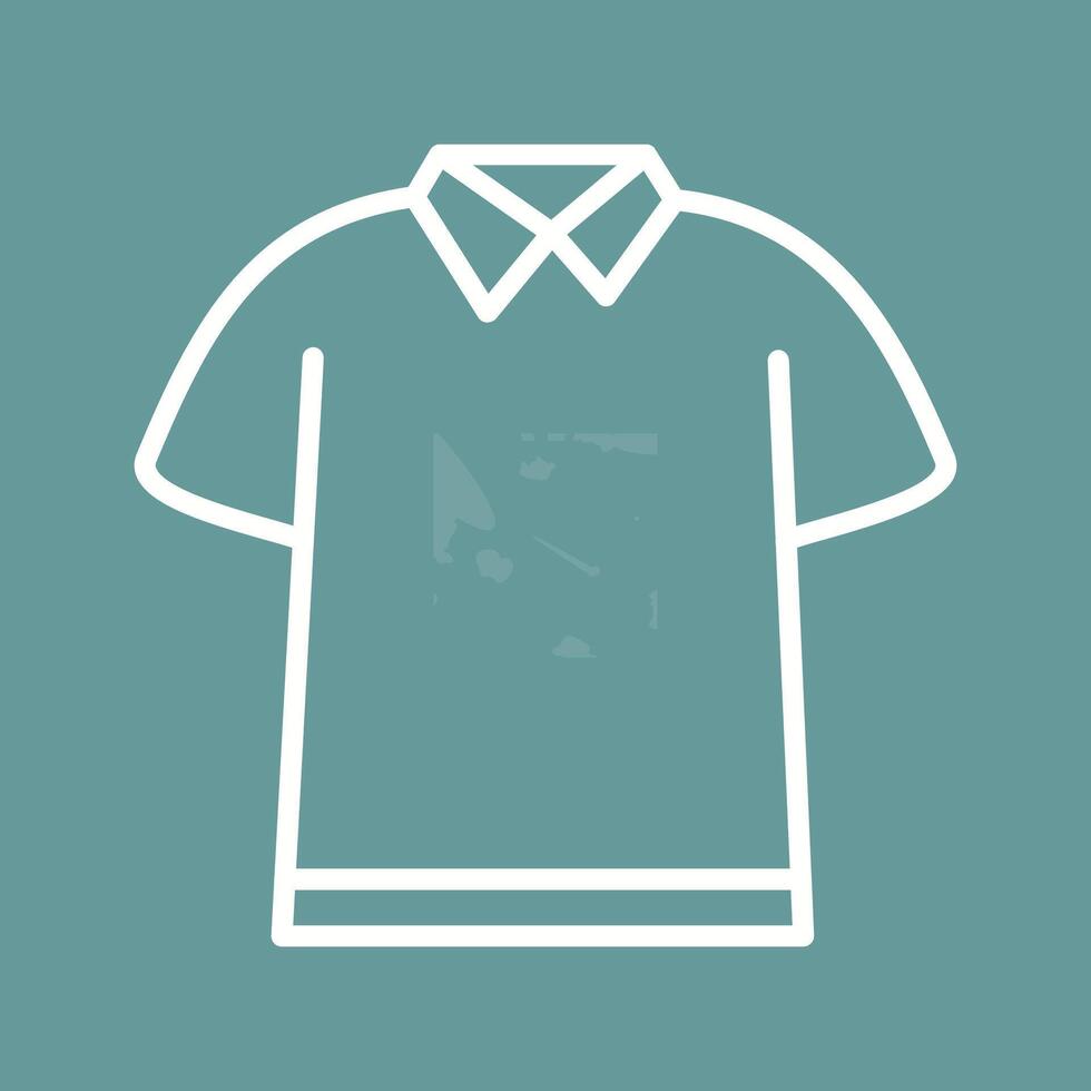 icono de vector de camisa de polo