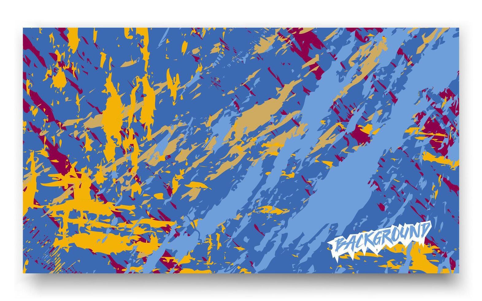 cerca arriba de un vistoso resumen pintura de un azul y amarillo antecedentes adecuado para Arte huellas dactilares, web diseño, y antecedentes. vector