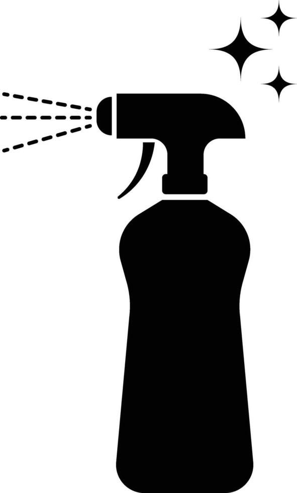 House Cleaning Spray Bottle Icon vector