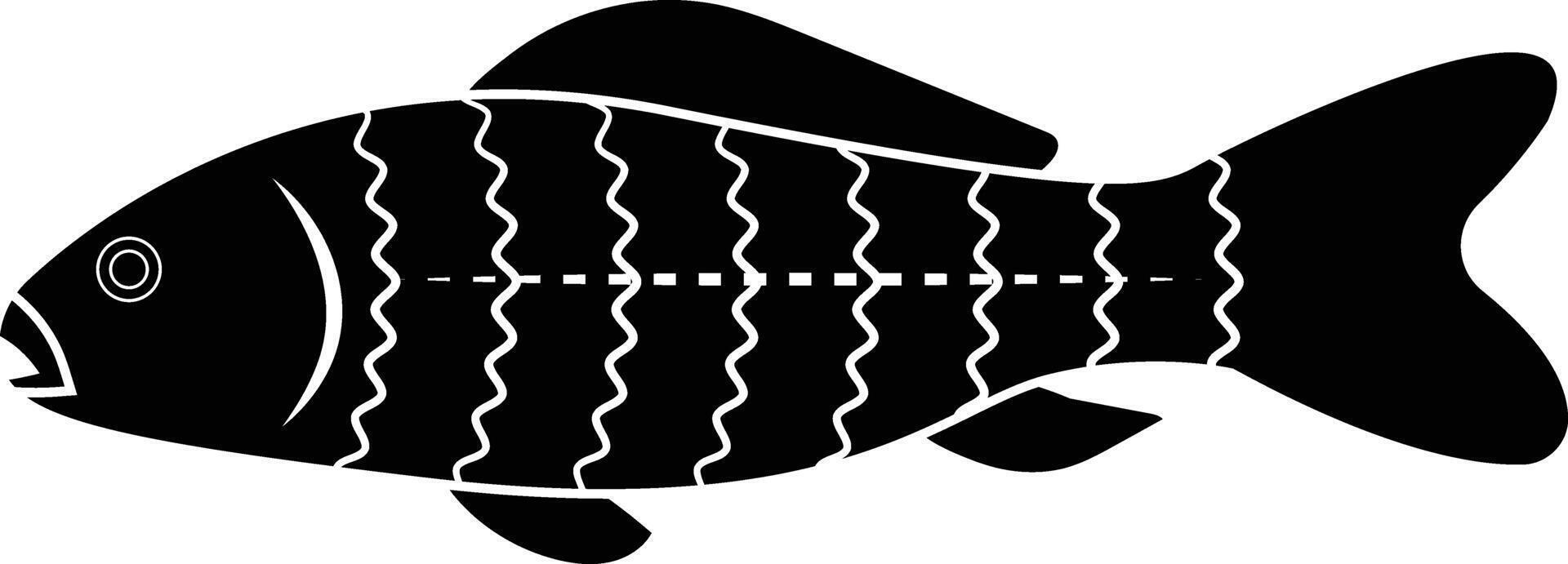 Fish Diagram for Education Purposes vector