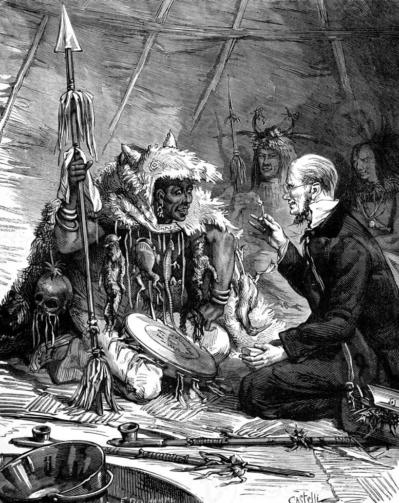 Latest Redskins. He pulled his precious matchbox and repeated experience, vintage engraving. photo