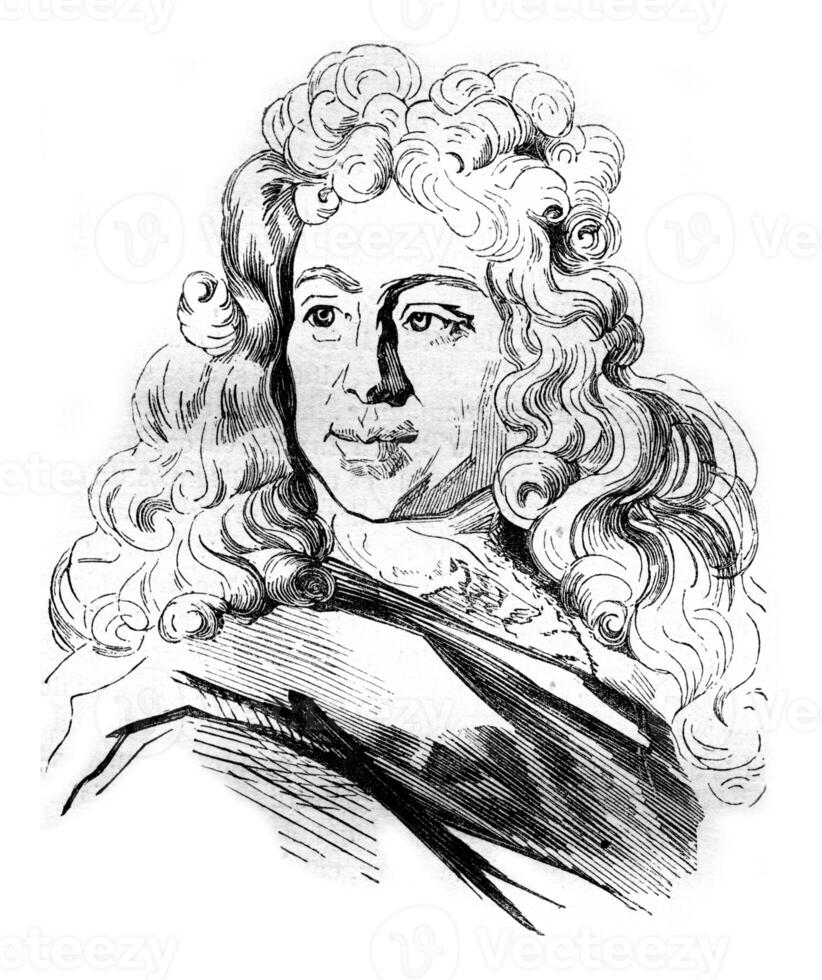 Benserade, vintage engraving. photo