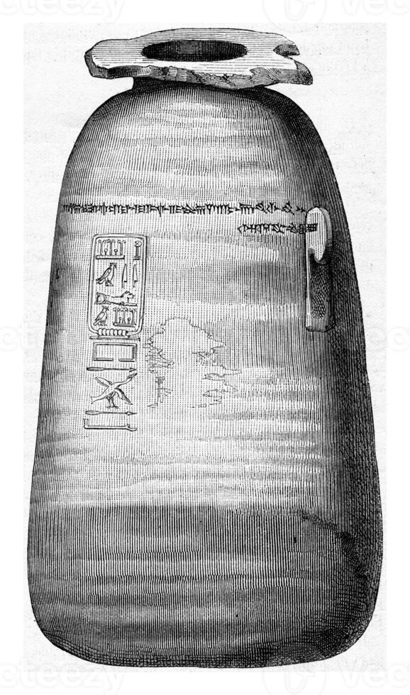 Xerxes Vase, vintage engraving. photo