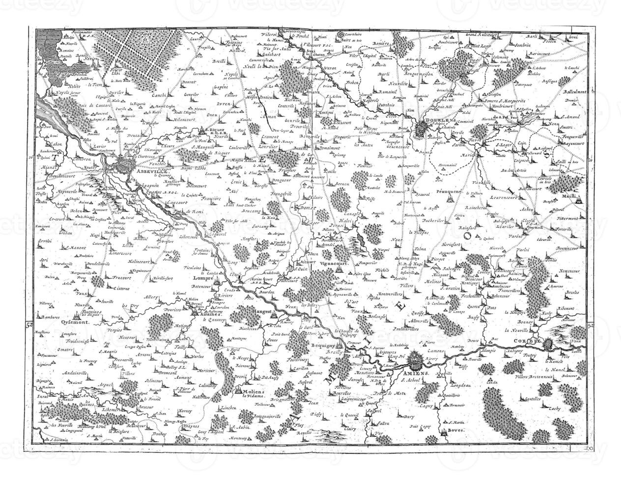 mapa de del Norte Francia, Clásico ilustración. foto