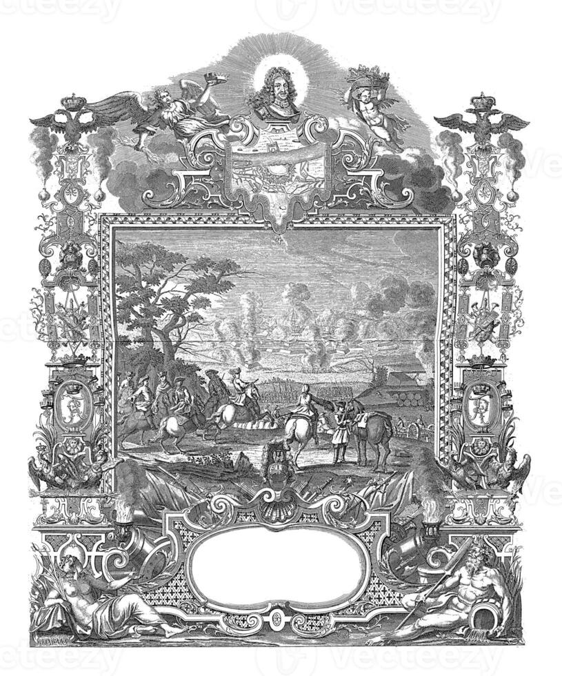 conquista de Kaiserswerth, 1702, Clásico ilustración. foto