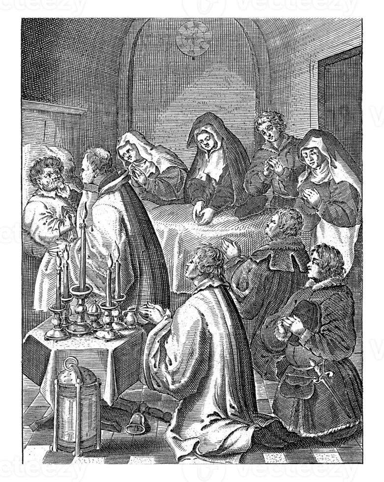 The host is given to the sick photo
