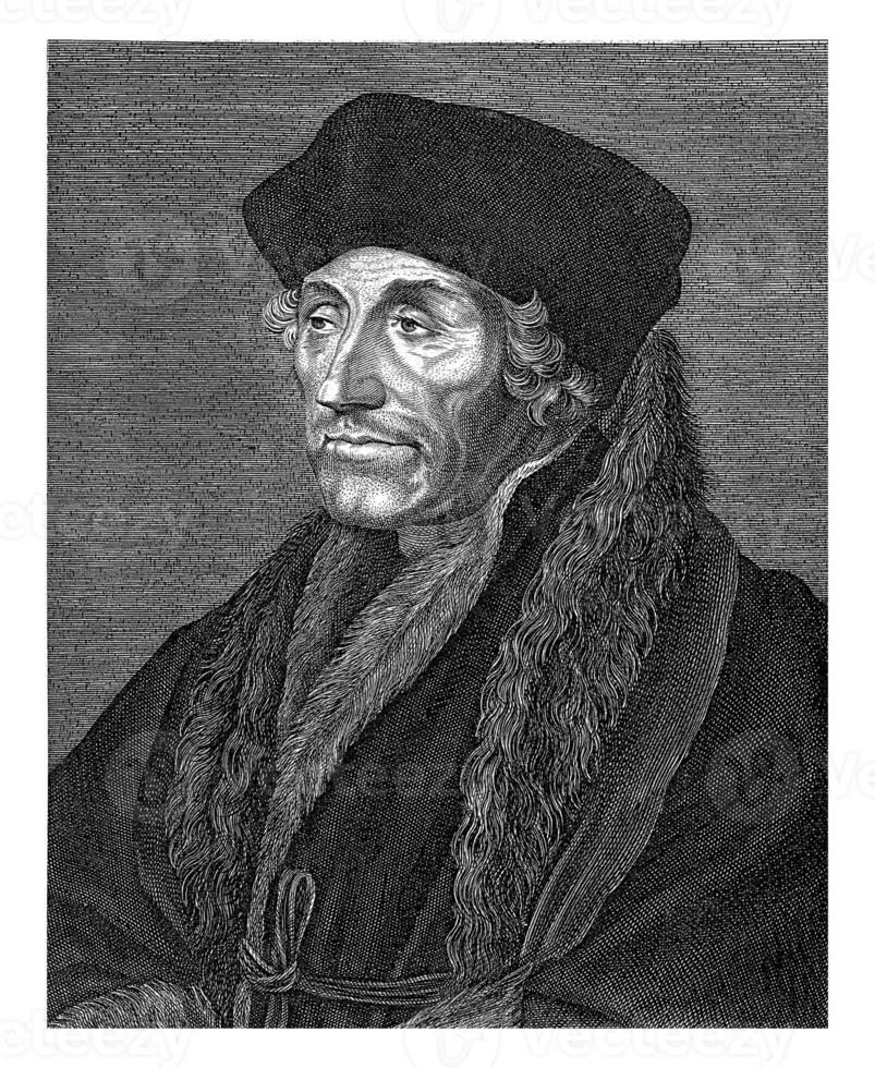 Portrait of Desiderius Erasmus, Hendrick Lambertsz. photo