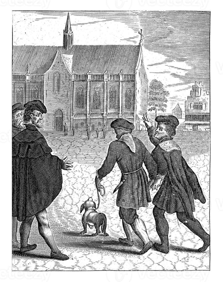 A blind man is healed by the host photo