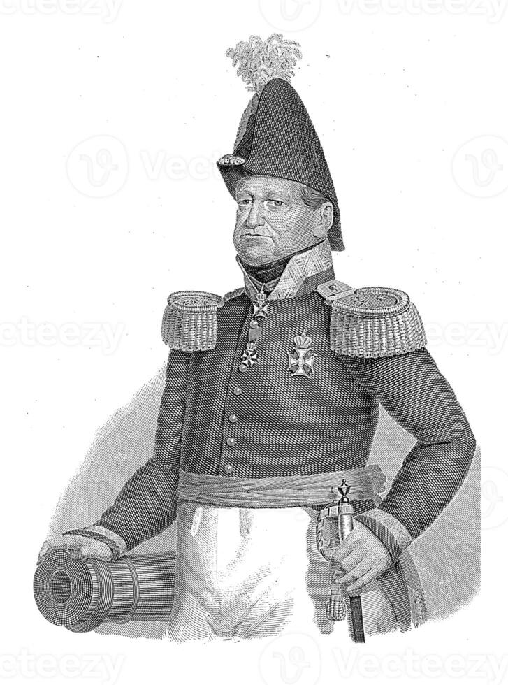 Portrait of general David Hendrik baron Chasse photo