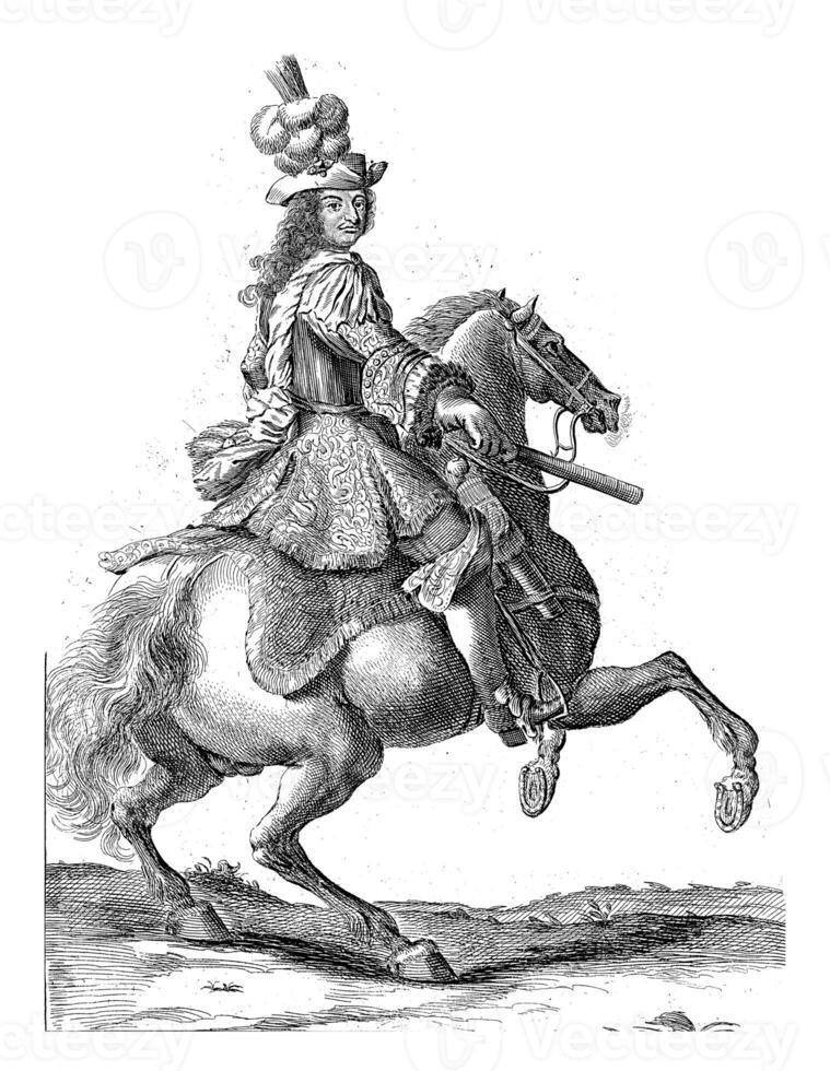Equestrian Portrait of King Christian V of Denmark and Norway photo