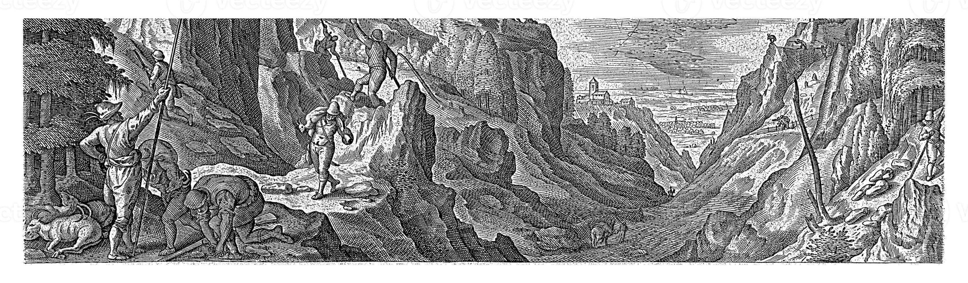 Chamois hunting, Philips Galle photo