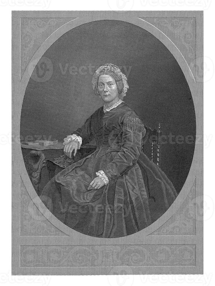 Portrait of Emma Boissevain - Nicholls, Friedrich Wilhelm Burmeister photo