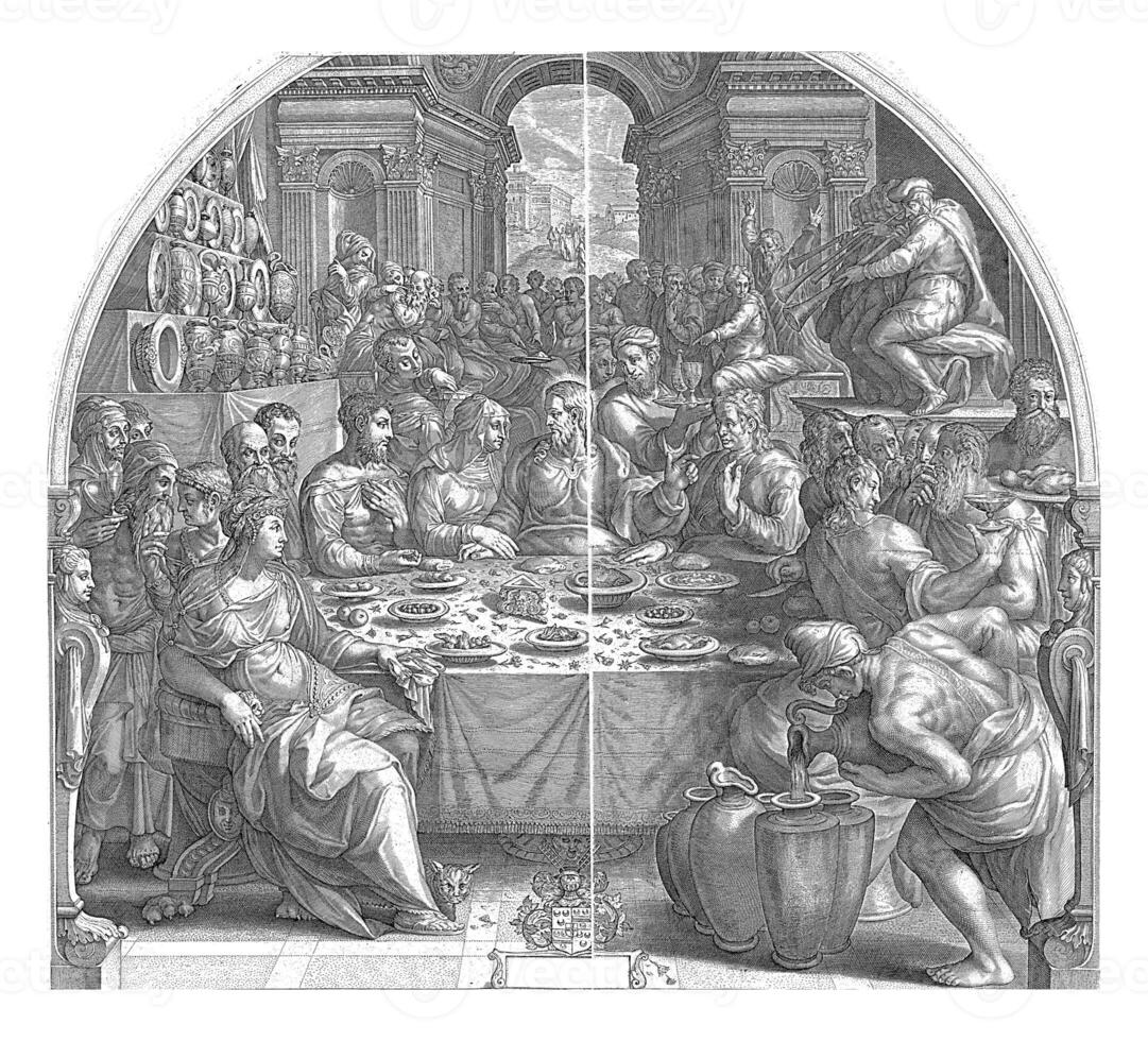 Wedding at Cana, Jacob Matham photo