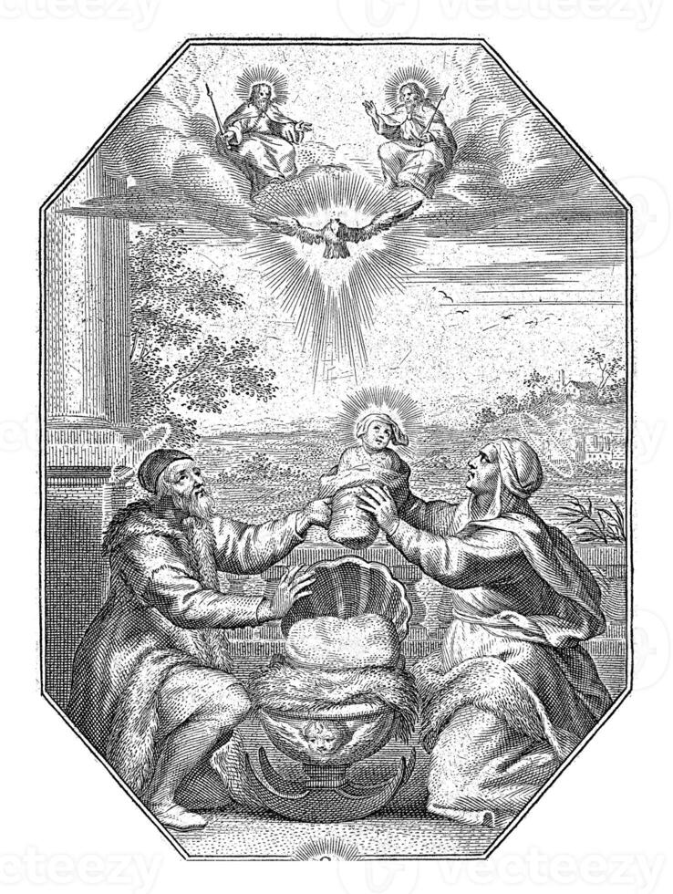 Joachim and Anna with Mary as Child, Cornelis Galle photo
