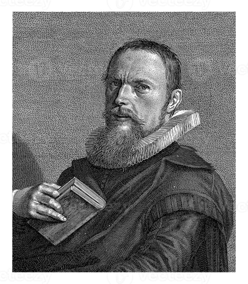 Portrait of Samuel Ampzing, Jan van de Velde photo