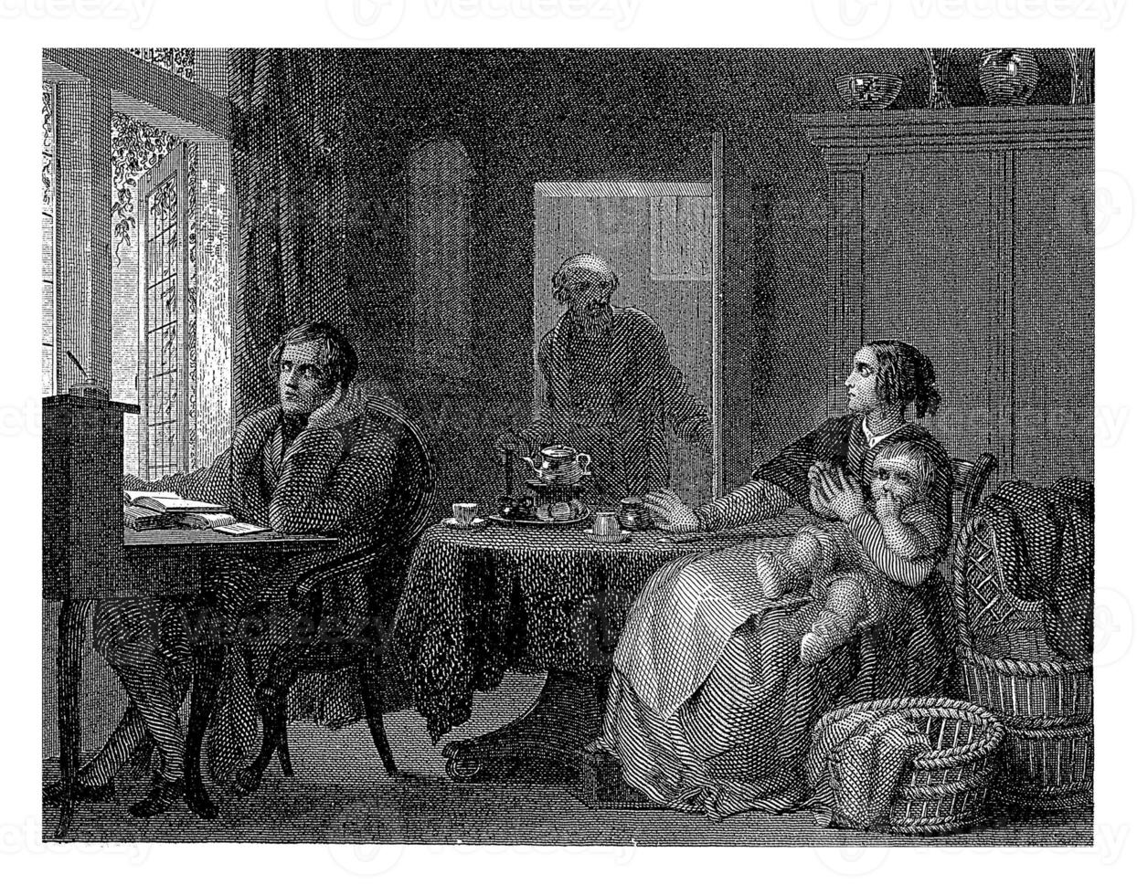 Family at the Tea Table photo