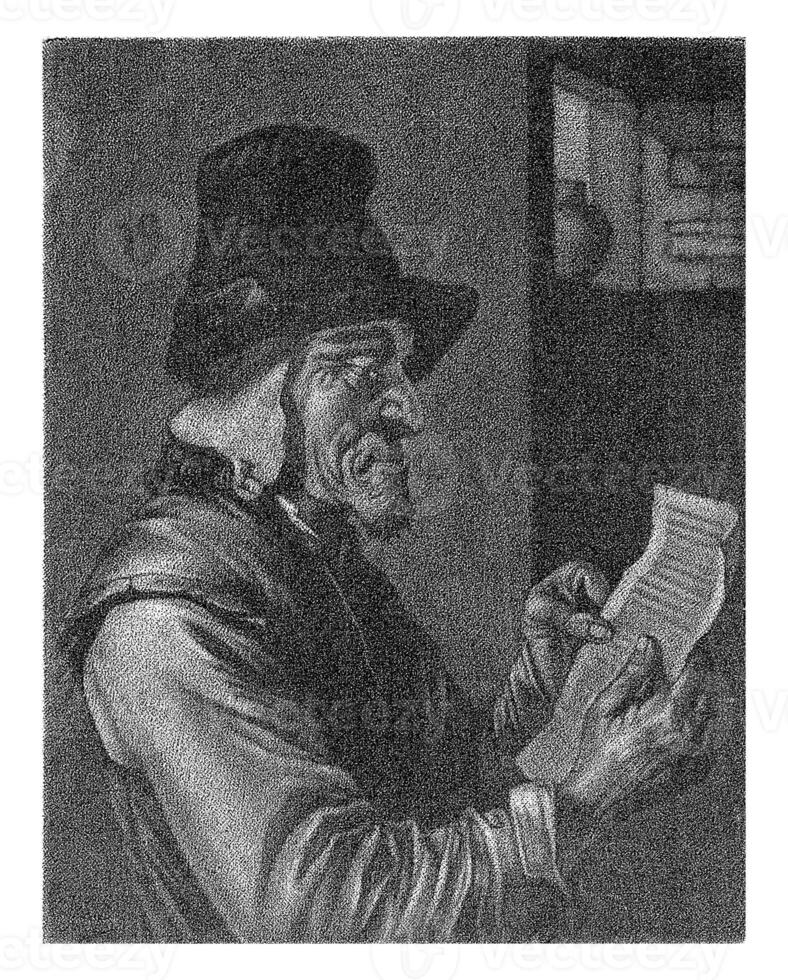 Man Reading a Letter photo