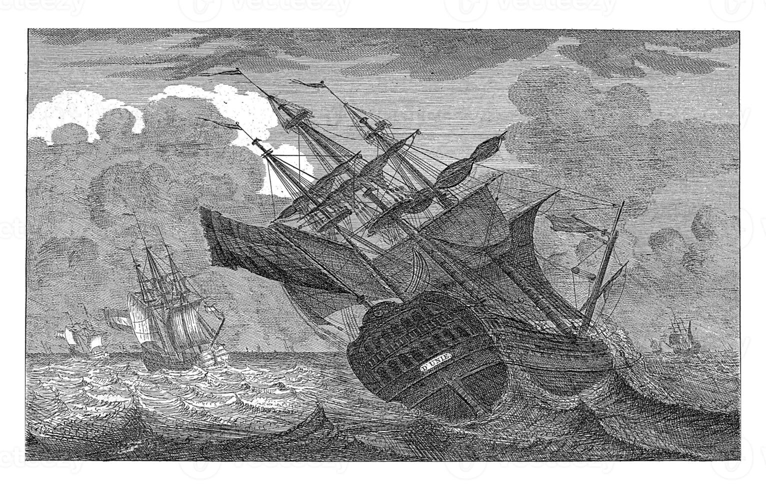 The sinking of the Union ship photo