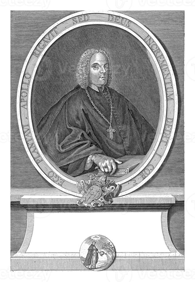Portrait of Philippo Standaert, Norbert Heylbrouck I, c. 1685 - 1762 photo