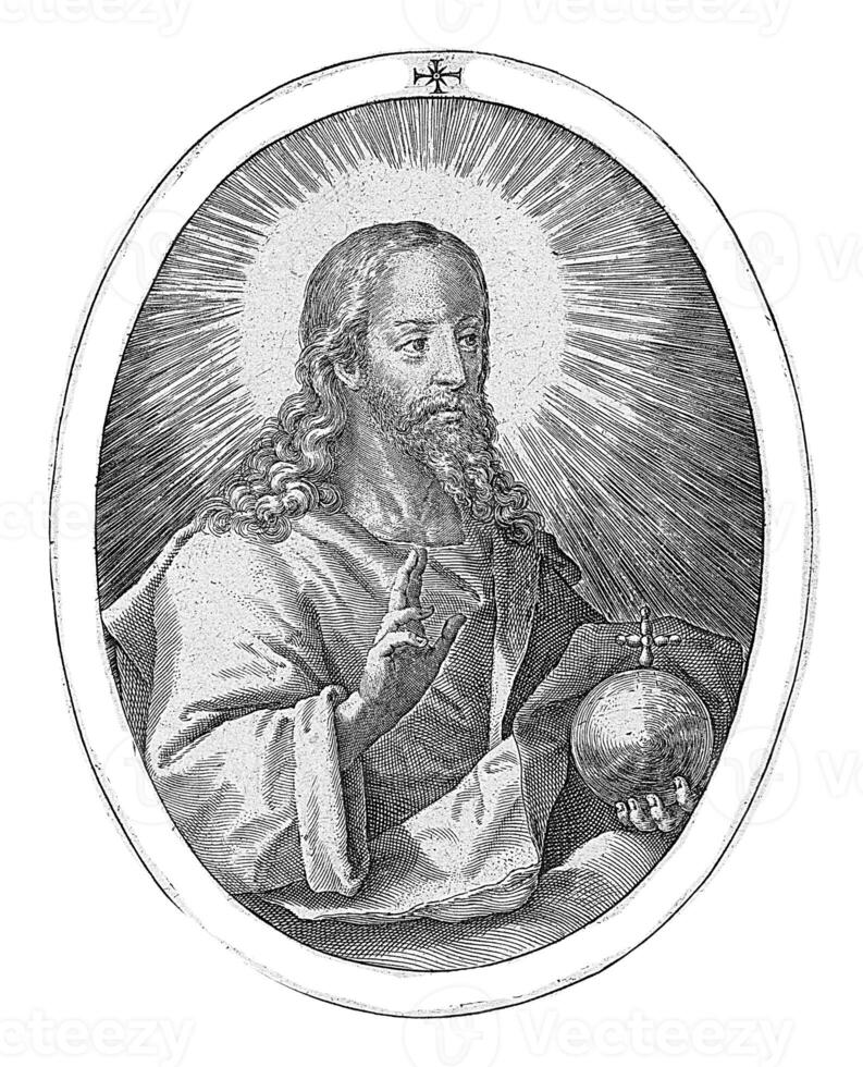 Christ with orb photo
