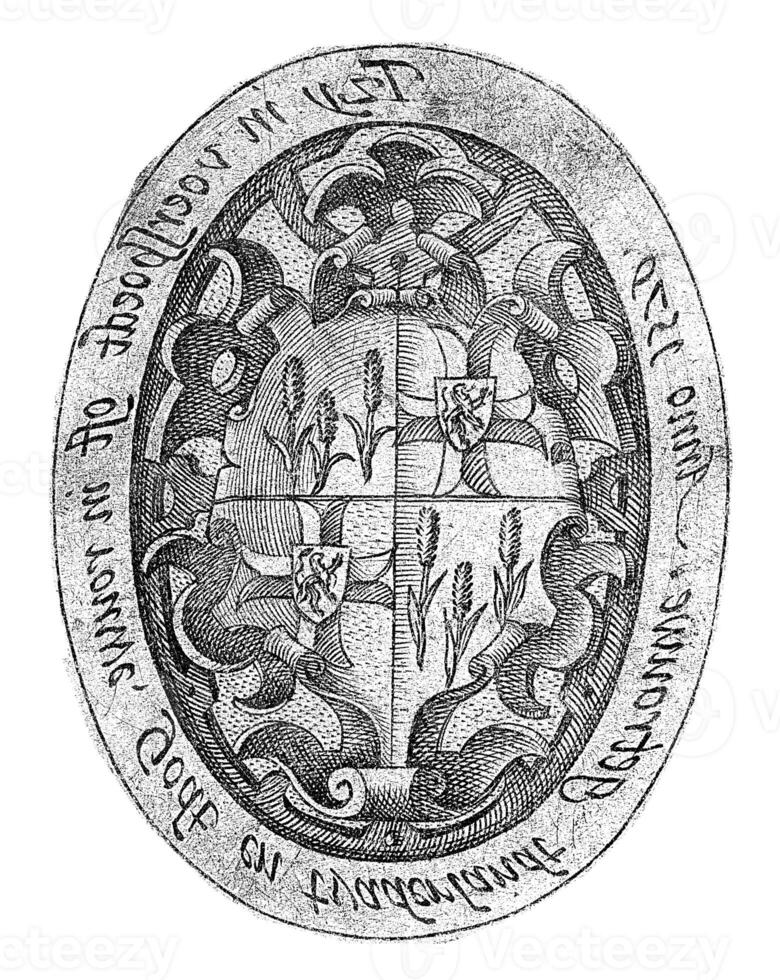 Coat of Arms with Lions and Ears of Corn photo