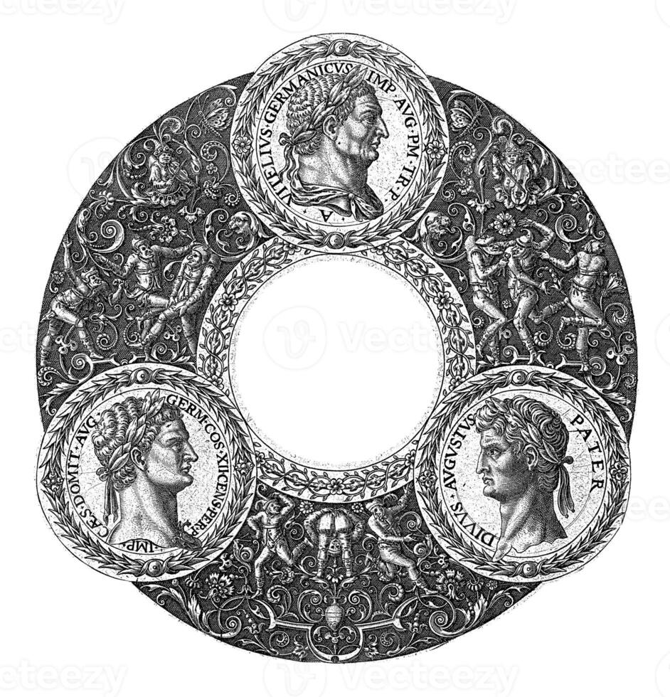 Medallion with top center Vitellius photo