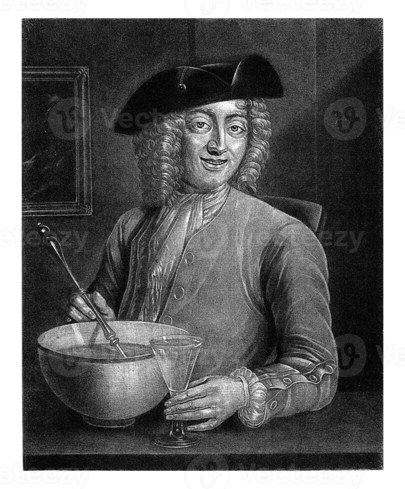 Man with a Glass and a Bowl photo