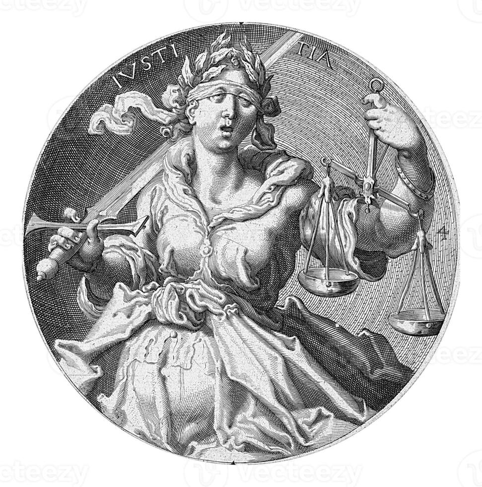 Justice, Jacob de Gheyn II workshop of, after Jacob de Gheyn II, 1591 - 1595 photo