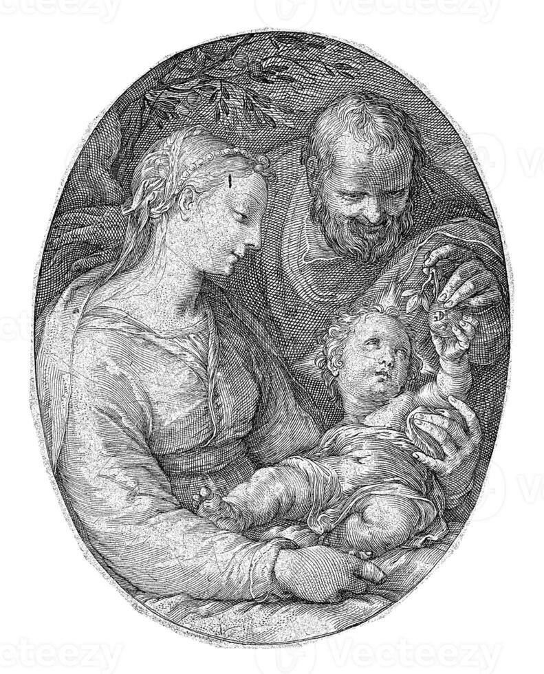 The Holy Family, Hendrick Goltzius photo
