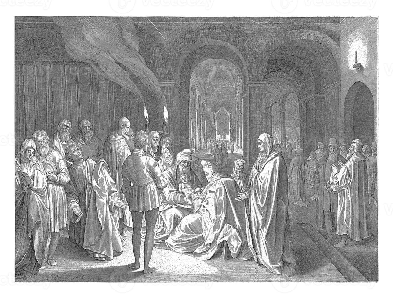 circuncisión de Cristo, nicolas Delaware bruyn, 1620 foto