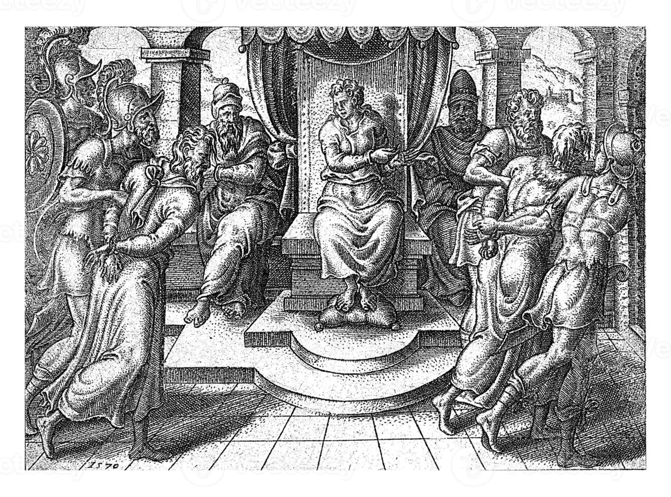 Daniel Condemns the Elders, Abraham de Bruyn, 1570 photo