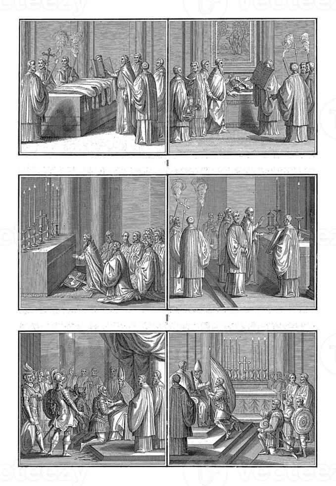 Blessing of Objects and People in a Roman Catholic Church, Bernard Picart workshop of, 1723 photo