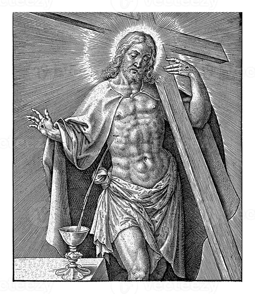Cristo en el frío piedra, jerónimo wierix foto