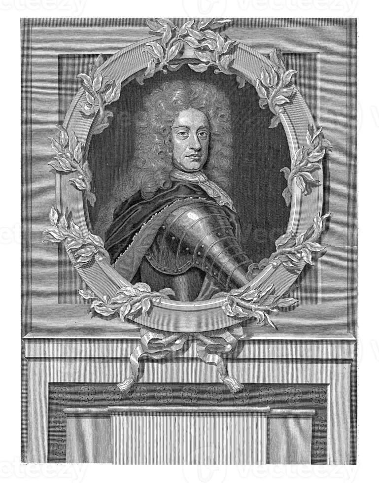 Portrait of James II of England, Philip van Gunst, 1685 - 1732 photo