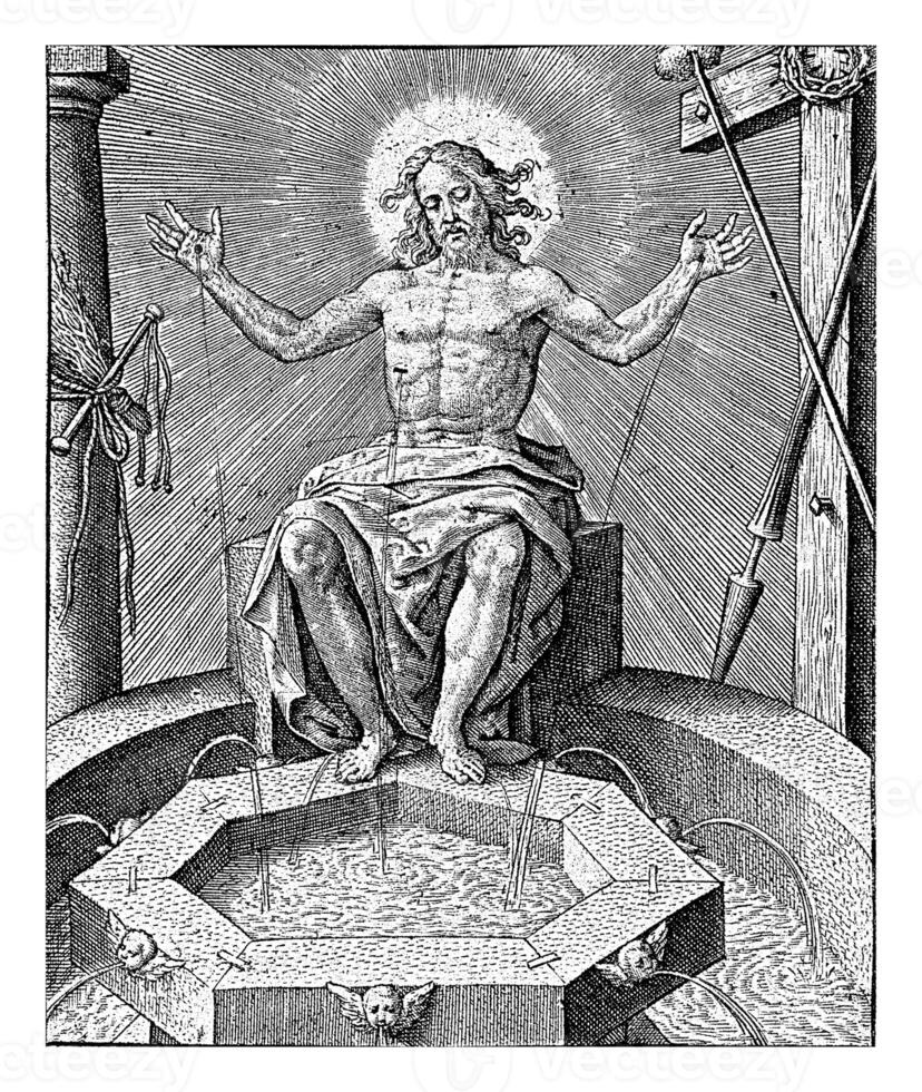 Christ as Fountain of Life, Hieronymus Wierix photo