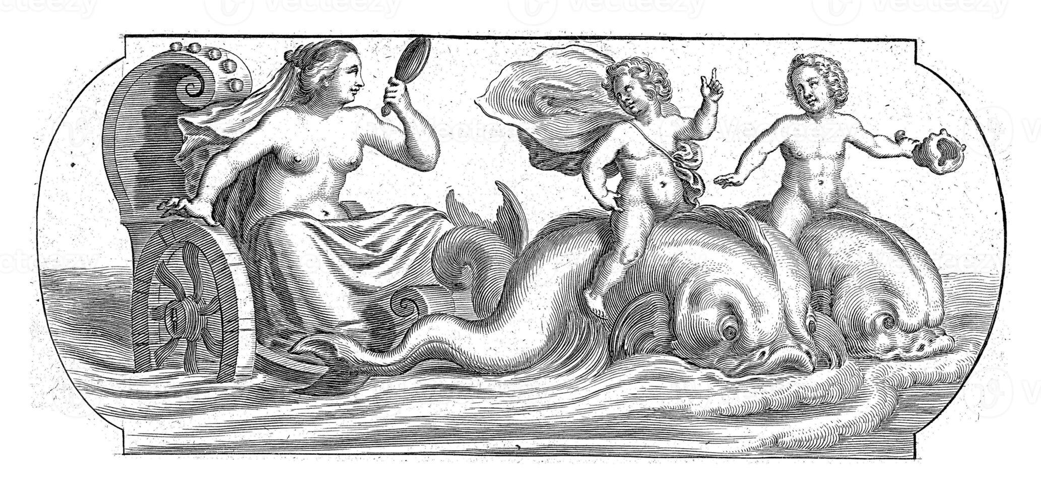 Amphitrite on a chariot, Hendrik de Keyser I, after 1656 - 1701 photo