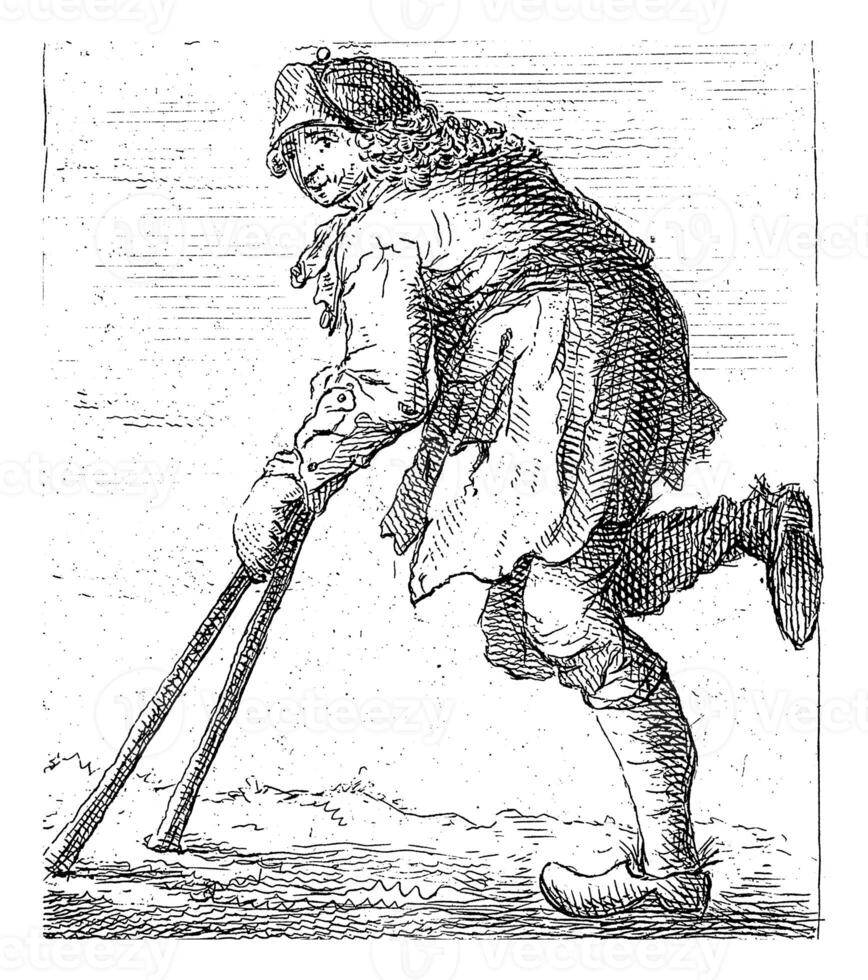 Beggar on Crutches photo