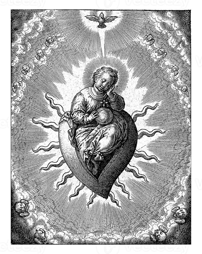 Virtue of the heart, Hieronymus Wierix, 1563 photo