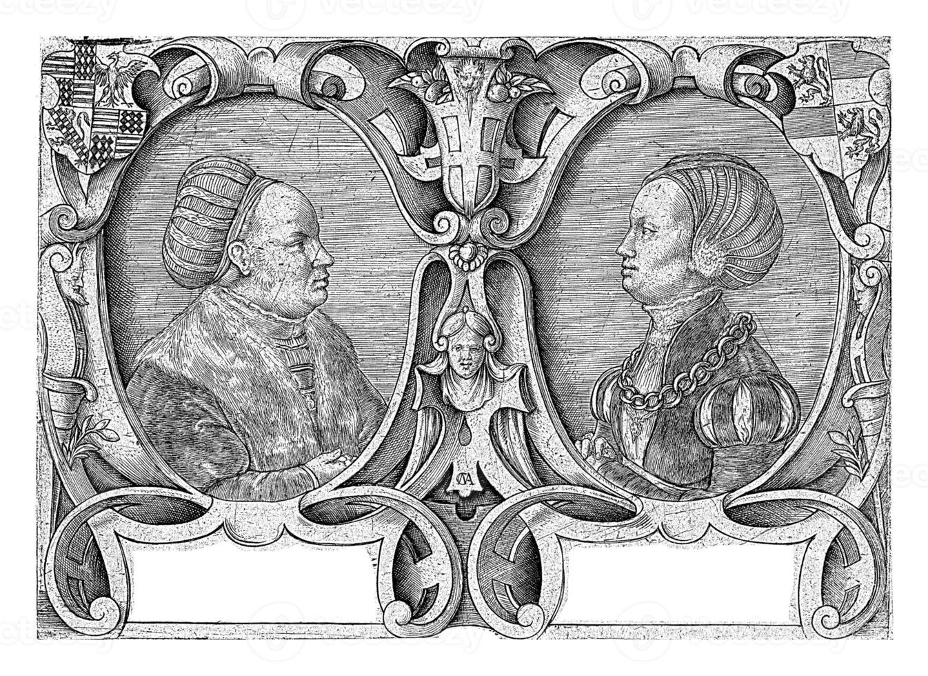 Double portrait of Count Ernst II Mansfeld zu Vorderort and his wife Dorothea von Solms-Lich, Cornelis Massijs photo