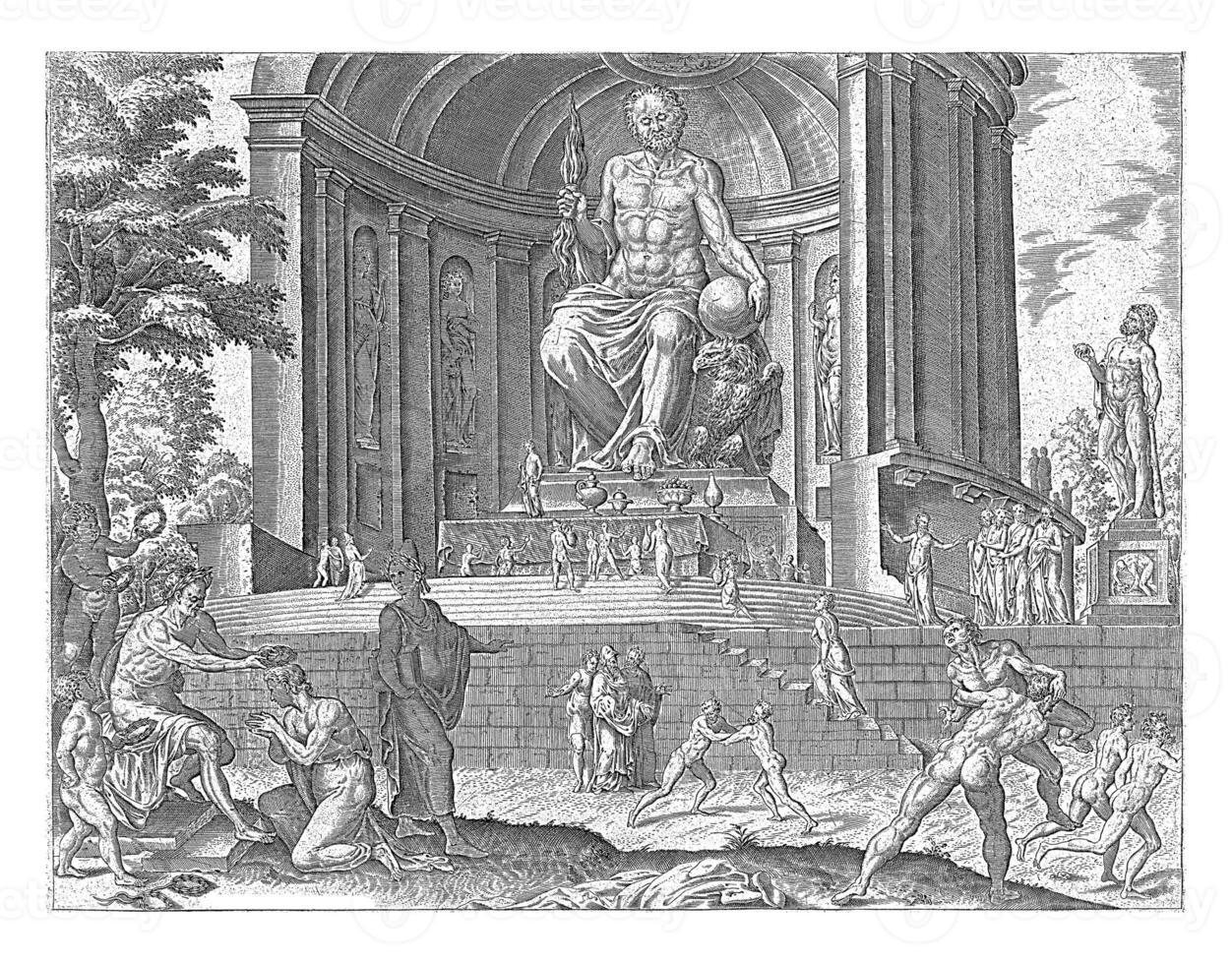 Statue of Zeus at Olympia photo