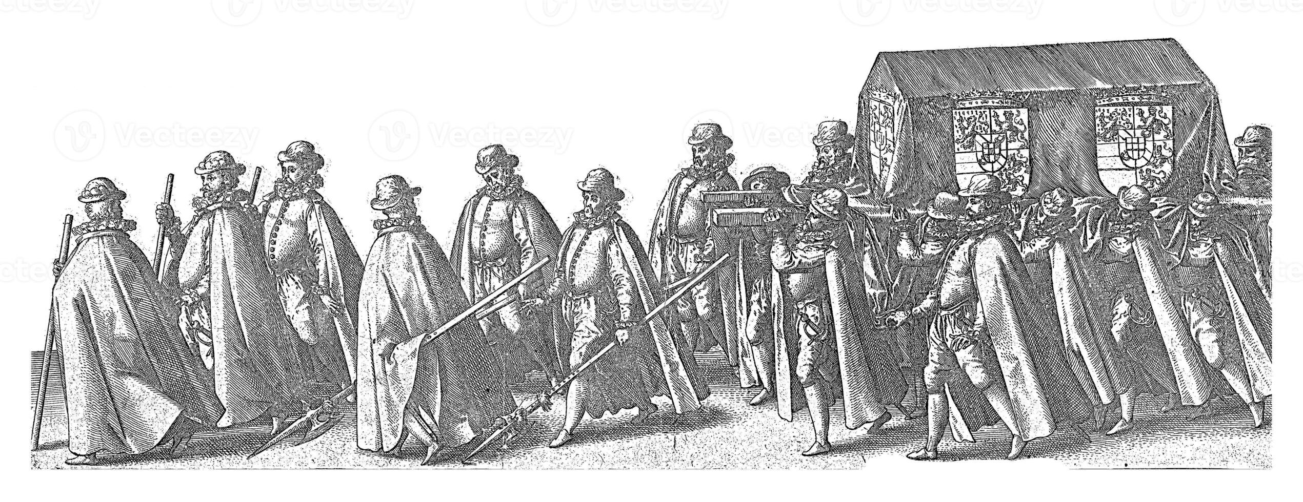 Funeral procession of William of Orange photo