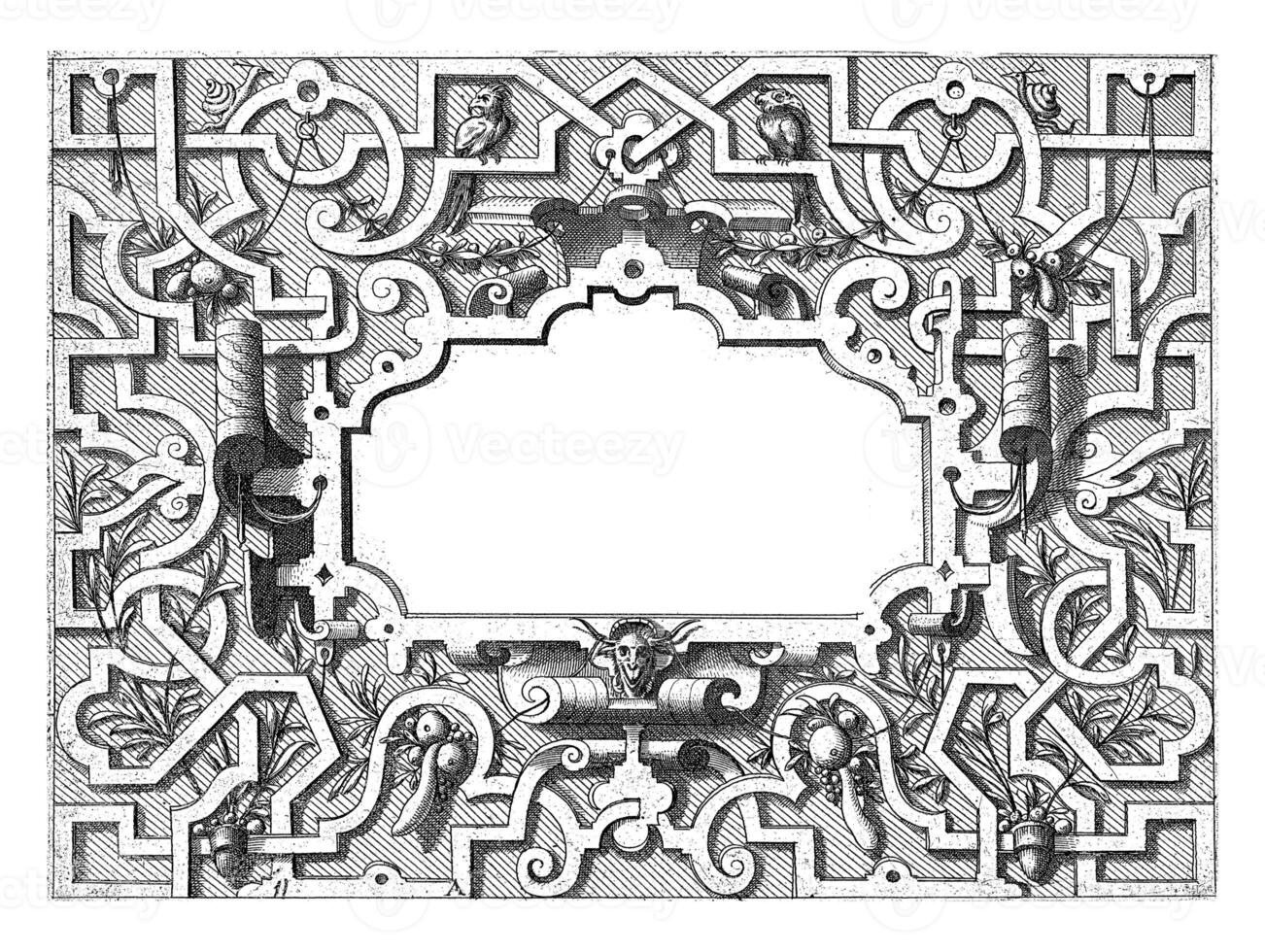 Cartouche surrounded by moresques., Johannes or Lucas van Doetechum photo