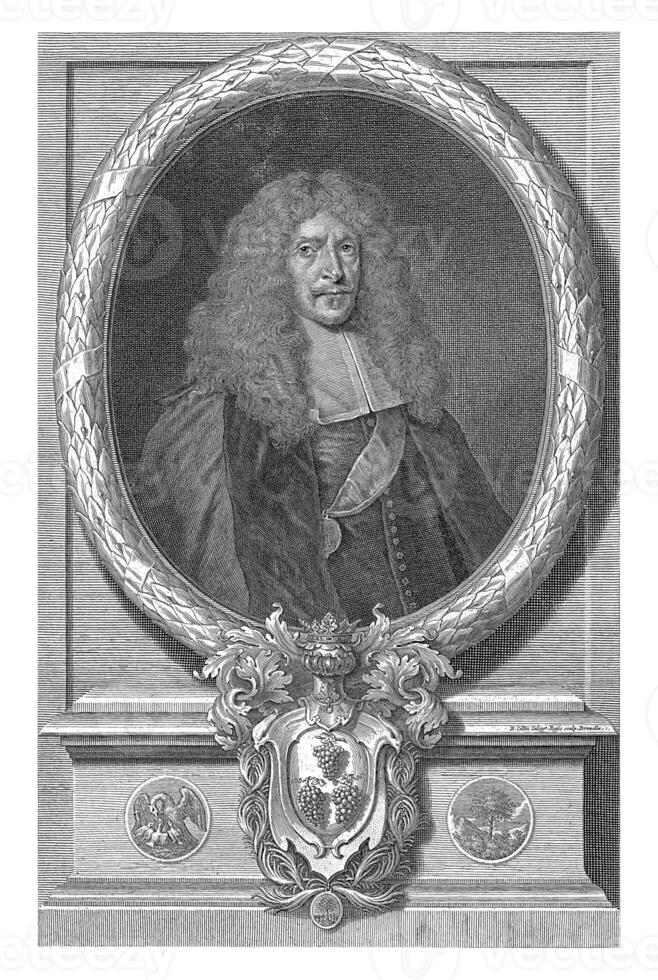 Portrait of Joachim von Sandrart, Richard Collin, 1679 photo