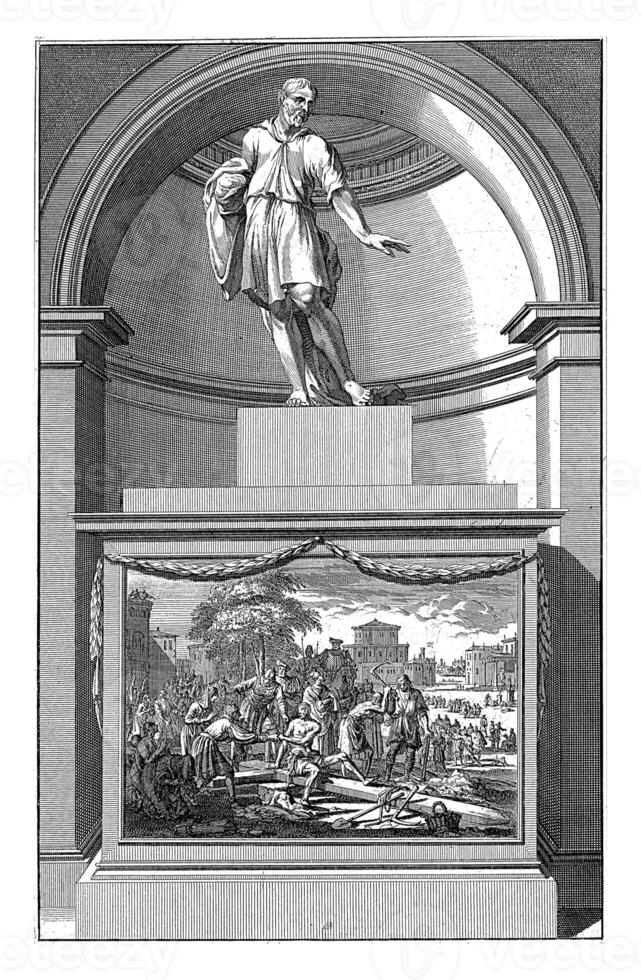 Apostle Simon Zelotes, Jan Luyken, after Jan Goeree, 1698 photo