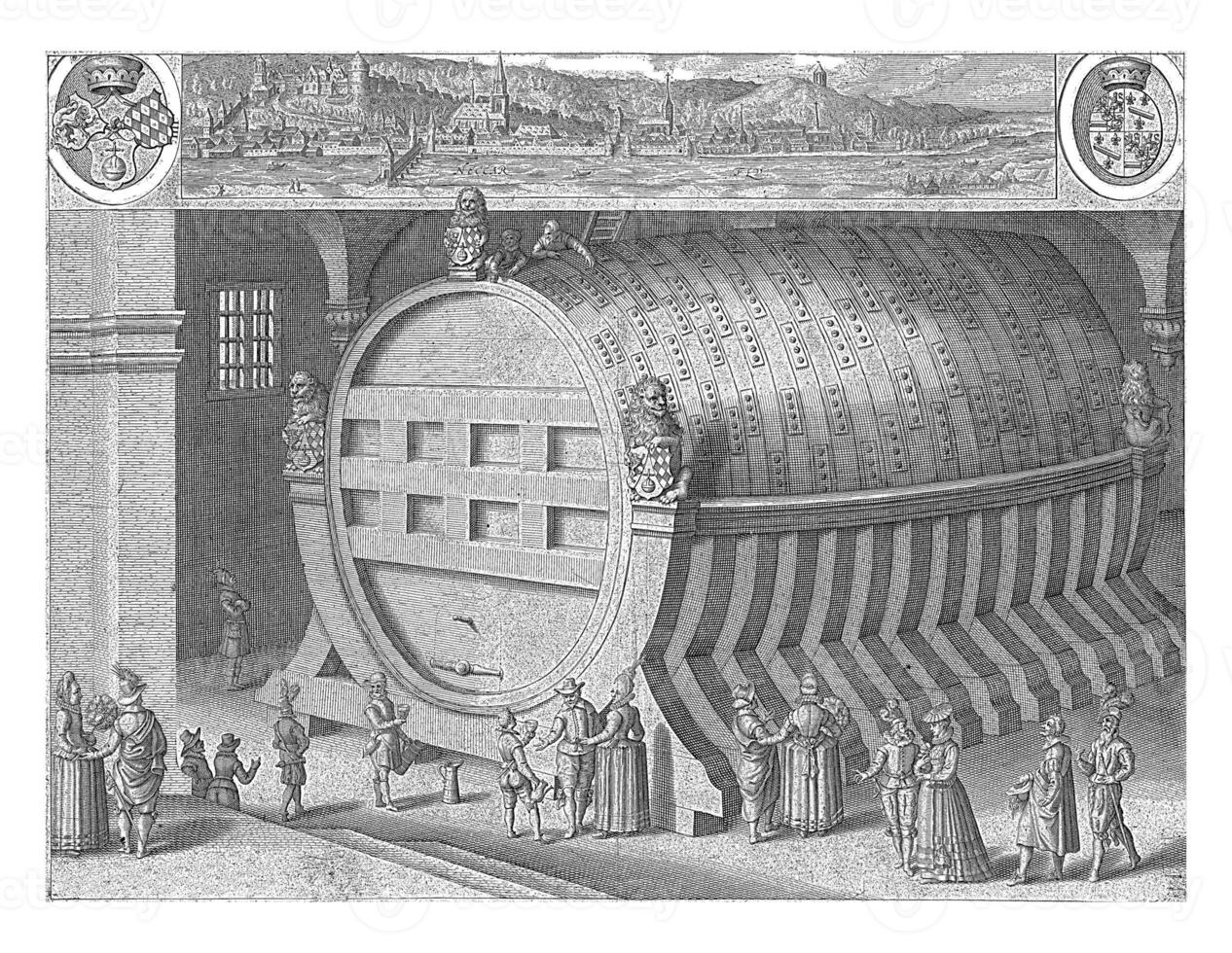 Large wine barrel in Heidelberg photo