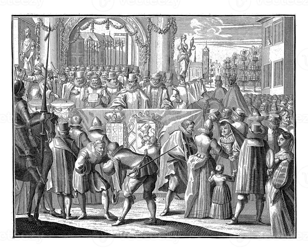 Proclamation of the truce between Spain photo