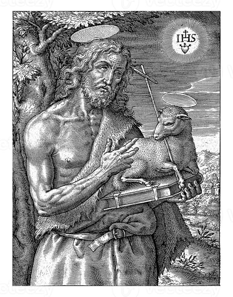 John the Baptist, Hieronymus Wierix, 1563 photo